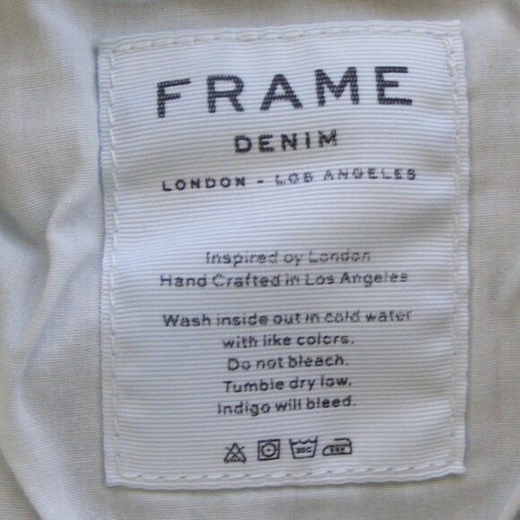 FRAME Jeans, 26, Le Skinny de Jeanne, Dame Dark Blue Wash, Low Rise, Zipper - Picture 9 of 12